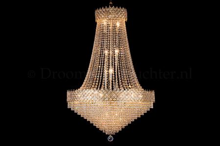 Kronleuchter Amy 15 flammig Gold Kristall - Ø80cm Kronleuchter Amy 15 flammig Gold Kristall - Ø80cm