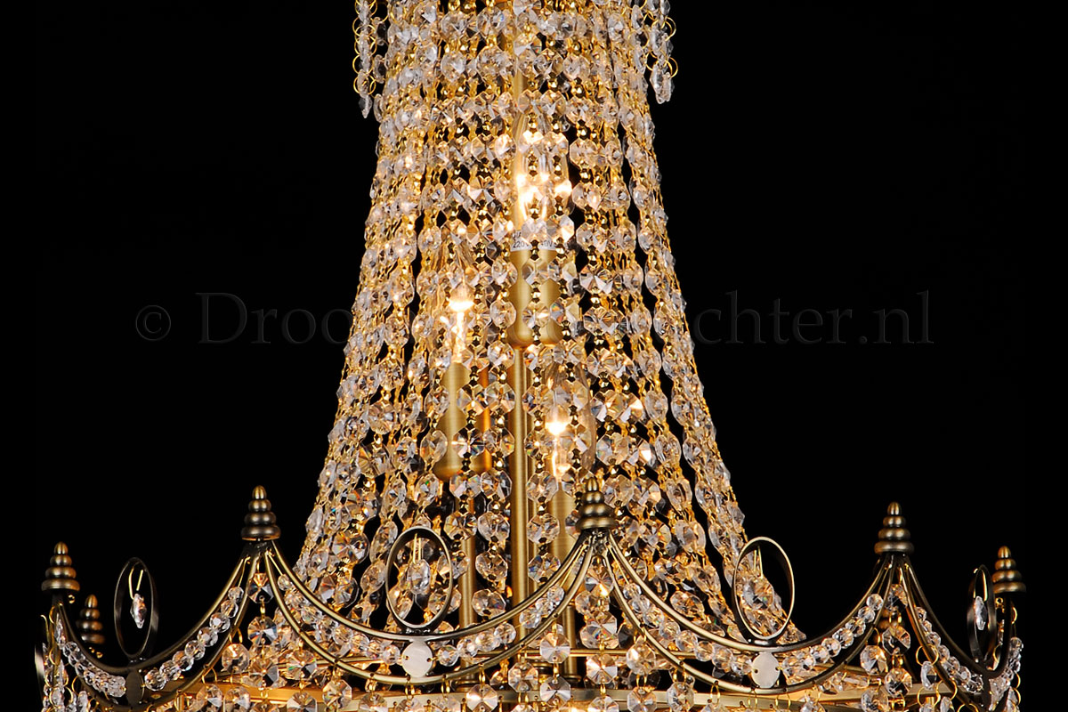 Kristallamp Diana 12 flammig 50cm Kristall multi-kleuren Kristallamp Diana 12 flammig 50cm Kristall multi-kleuren