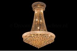 Korbluster Kristall 15 flammig Gold Ø80cm - Gilyana
