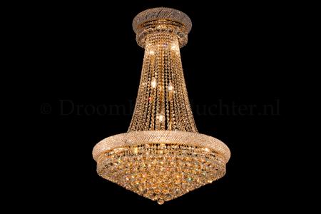 Korbluster Kristall 15 flammig Gold Ø80cm - Gilyana