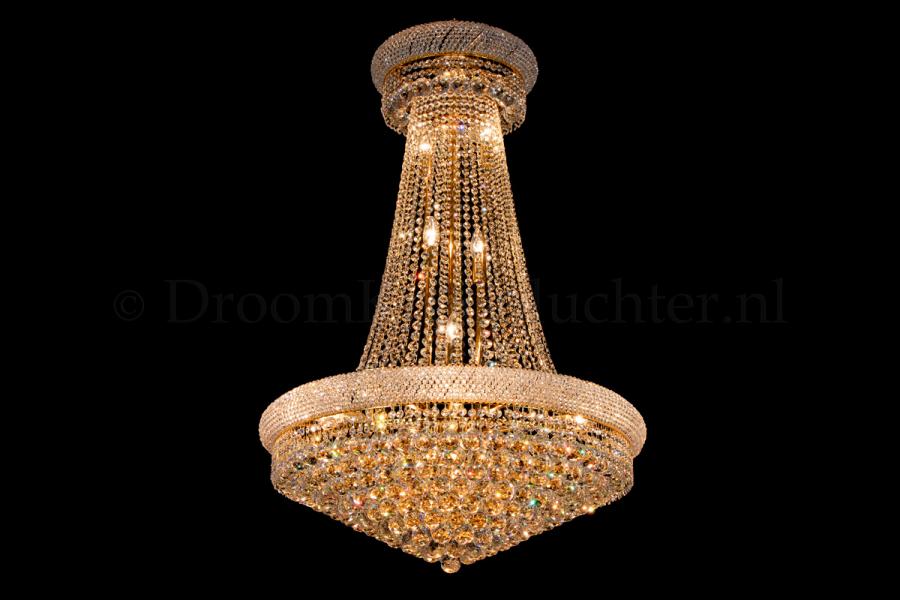 Korbluster Kristall 15 flammig Gold Ø80cm - Gilyana