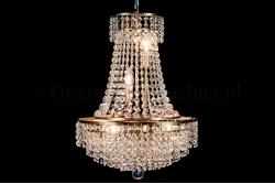 Korbluster Kristall 6 flammig Bronze Ø40cm - Livia