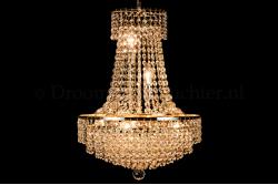 Korbluster Kristall 6 flammig Gold Ø40cm - Livia