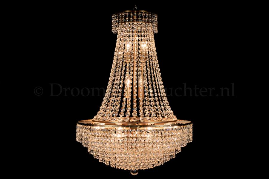 Korbluster Kristall 15 flammig Bronze Ø58cm - Livia