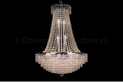 Korbluster Kristall 15 flammig Chrom Ø58cm - Livia
