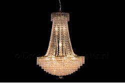 Korbluster Kristall 15 flammig Gold Ø58cm - Livia
