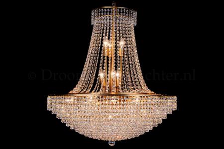 Korbluster Kristall 24 flammig Bronze Ø60cm - Livia