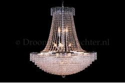 Korbluster Kristall 24 flammig Chrom Ø60cm - Livia