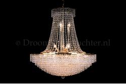 Korbluster Kristall 24 flammig Gold Ø60cm - Livia