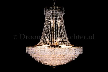 Korbluster Kristall 24 flammig Gold Ø60cm - Livia