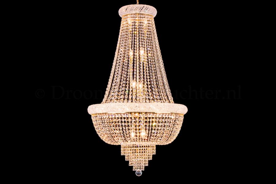 Korbluster Palazzo 19 leuchte (kristall/gold) - Ø80cm 