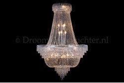 Korbluster Kristall 34 flammig Chrom Ø120cm - Salle