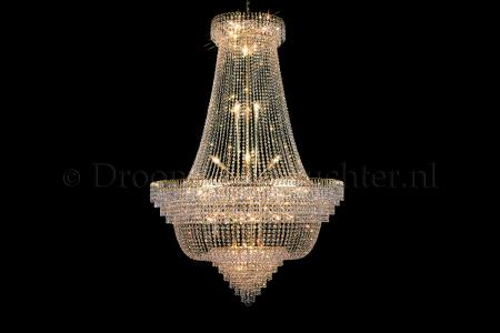 Korbluster Kristall 34 flammig Gold Ø120cm - Salle