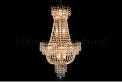 Korbluster Kristall 10 flammig Bronz Ø50cm - Salle