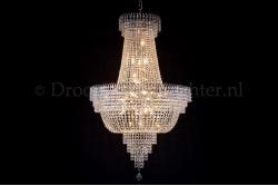 Korbluster Kristall 19 flammig Chrom Ø80cm - Salle