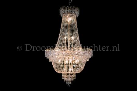 Korbluster Kristall 19 flammig Gold Ø80cm - Salle