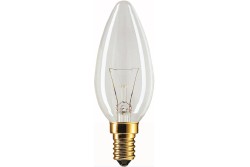 Kerzenlampe E14 klar standard 15W