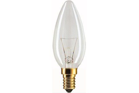 Kerzenlampe E14 klar standard 15W