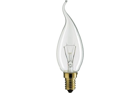 Kerzenlampe E14 klar tip 25W (Deco)