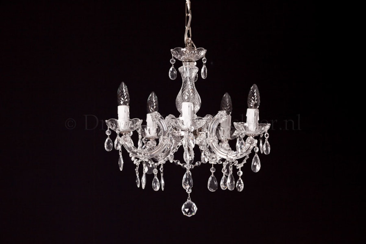 Kronleuchter Maria Theresa 5 flammig C-arm (chrom) Kronleuchter Maria Theresa 5 flammig C-arm (chrom)