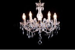 Kronleuchter Maria Theresa 5 flammig C-arm (gold) Kronleuchter Maria Theresa 5 flammig C-arm (gold)