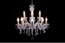Kronleuchter Maria Theresa 8+4 flammig S-arm (chrom) Kronleuchter Maria Theresa 8+4 flammig S-arm (chrom)