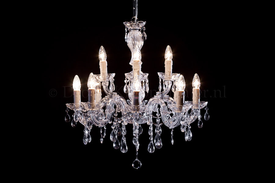 Kronleuchter Maria Theresa 8+4 flammig S-arm (chrom)