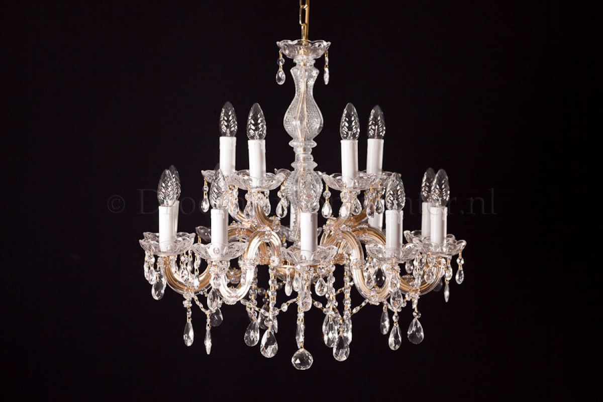 Kronleuchter Maria Theresa 10+5 flammig (gold) Kronleuchter Maria Theresa 10+5 flammig (gold)