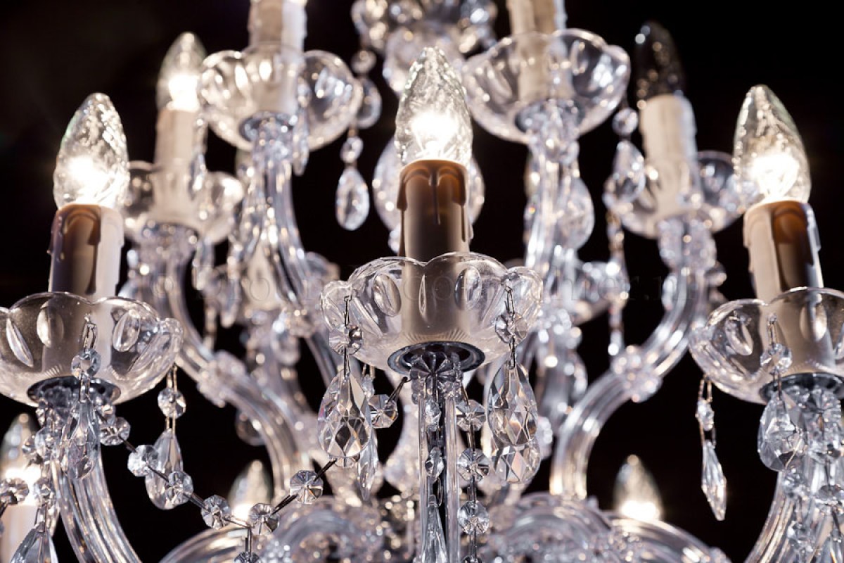 Kronleuchter Maria Theresa 12+6 flammig (chrom) Kronleuchter Maria Theresa 12+6 flammig (chrom)