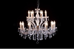Kronleuchter Maria Theresa 12+6 flammig (chrom)