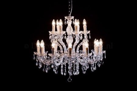 Kronleuchter Maria Theresa 12+6 flammig (chrom)
