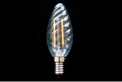 LED Kerzenlampe E14 klar gedreht 1.8 Watt 2500K (dimmbar)
