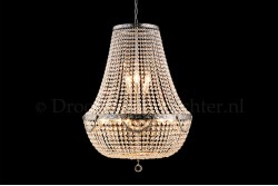 Korblüster Firmeno 12 flammig 60 cm Kristall Silber