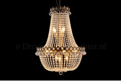 Korblüster Royale 12 flammig 60 cm Kristall Gold