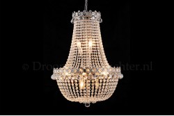 Korblüster Royale 12 flammig 60 cm Silber